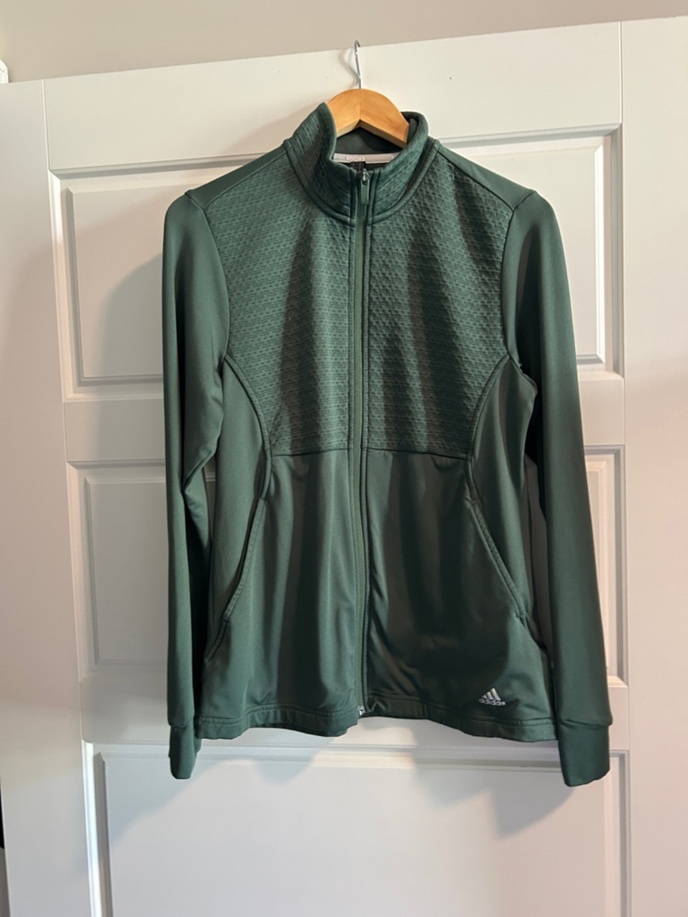 adidas Olive Zip-Up Tennis Jacket